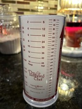 Pampered Chef Measure-All Cup Adjustable Plunger Design 2 Cups Liquid/Dry