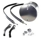 SMC50A 50 Gallon Aluminum Saddle Mount Hydraulic Reservoir Tank 24 x 27 Inch