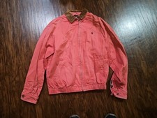 vtg Polo Ralph Lauren CORDUROY Harrington zip jacket FLANNEL LINED Medium