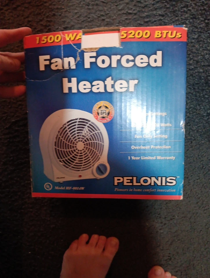 Ventilador compacto Pelonis Hf-0014w calentador eléctrico forzado 1500 vatios Foto 4 de 4