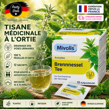 Tisane d'ortie (12 sachets), 21,6g -  médicinale -  Purifier les voies urinaires