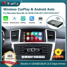 Wireless CarPlay Android Auto Interface f&uuml;r Mercedes Benz ML GL W166 X166 11-15