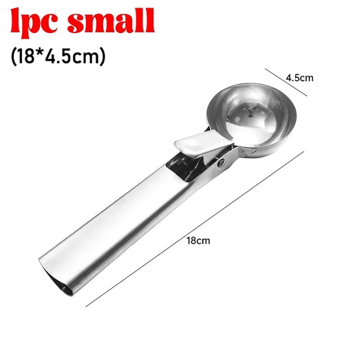 1Pcs Stainless Steel Ice Cream Spoon Rebound Snowball Maker Home Kitchen Tools - Picture 13 of 15