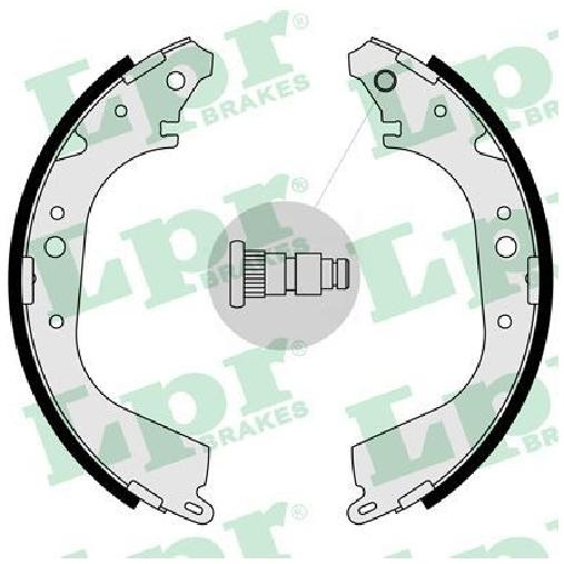 Bremsbackensatz Hinten FüR Toyota Land J7 JL7 4.2 90 Bis 01 LPR 1H-Z K9K276-image