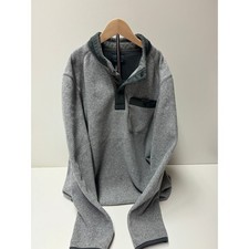 G.H. Bass  Co. Large Men  s Fleece Pullover Gray Color