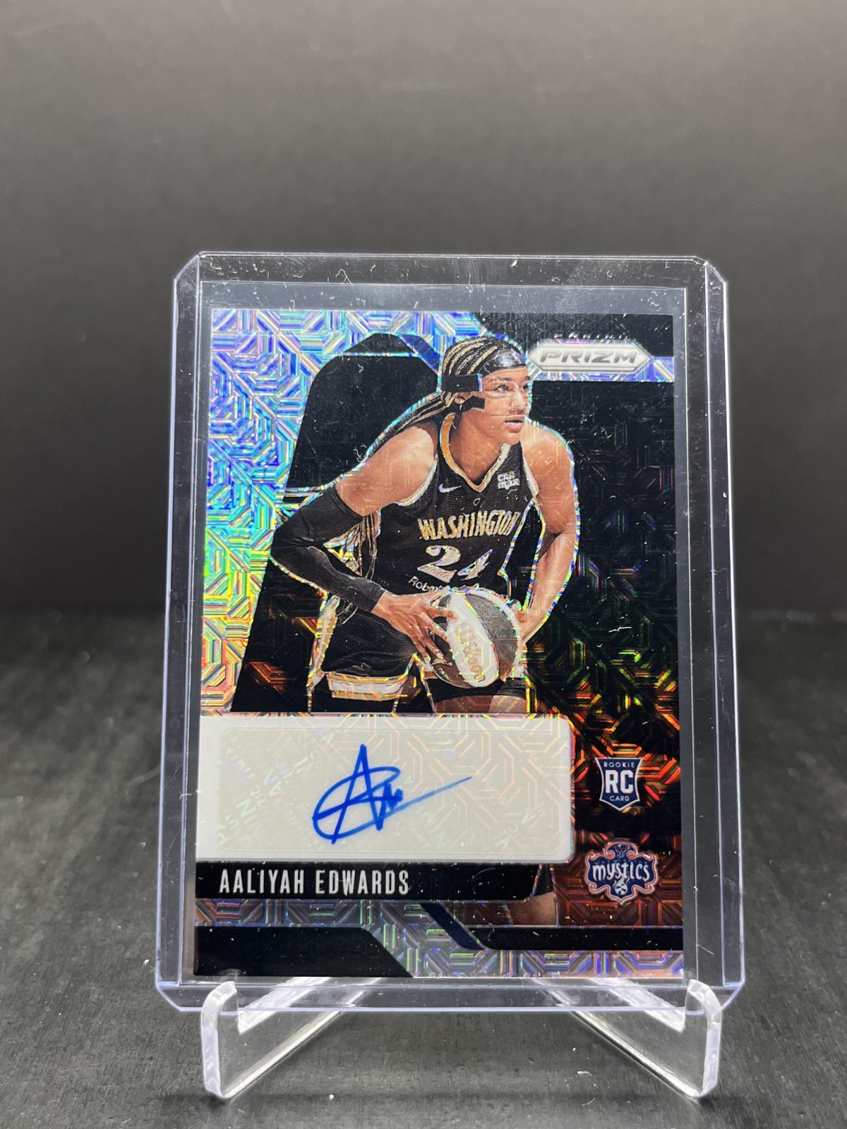 2024 Panini Prizm WNBA Aaliyah Edwards RC Autograph Auto Mojo 20/25 #SG-AE