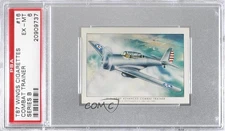 1940 Wings Cigarettes Series B T87 US Army Advanced Combat Trainer #16 PSA 6 tv5