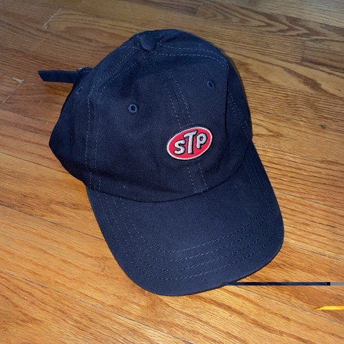 STP Motor Oil H3 Headwear Racing Cap Hat Navy Adjustable Strap Unstructured
