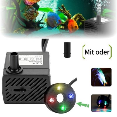  Wasserpumpe Tauchpumpe Pumpe Förderpumpe Brunnenpumpe 220v schweigen[mit Licht]