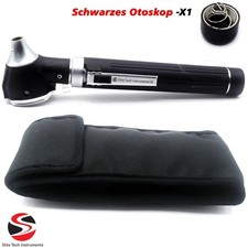 Professionelles Otoskop Schwarz Ohrlicht Ohrspiegel Otologie (Otoscope Black)