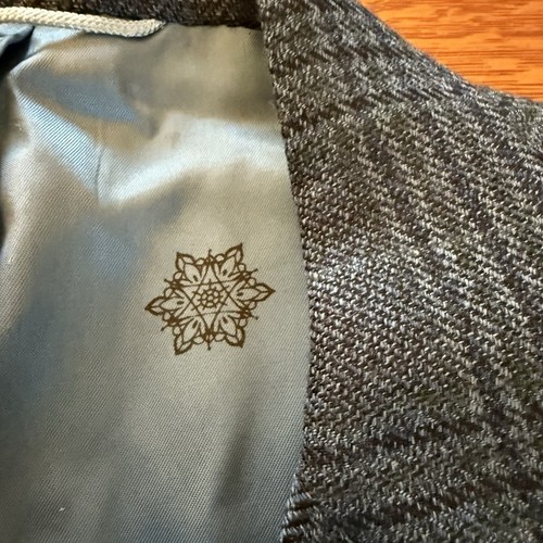 Vintage Botany 500 tweed sport coat, teal plaid, Sz. 42R. EUC. Classic Ivy style - Picture 3 of 17