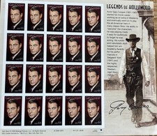 Scott #4421 Gary Cooper (Legends of Hollywood) Sheet OF 20 Stamps - MNH
