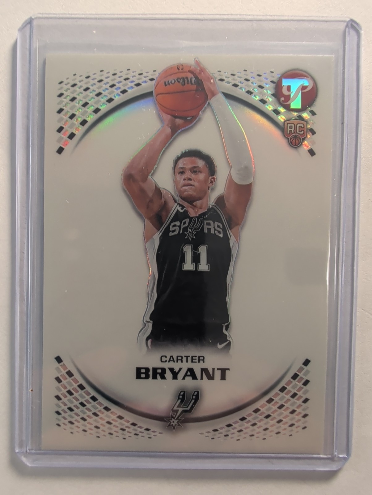 Carter Bryant 2025-26 Topps Pristine #150 Refractor RC Rookie Spurs 