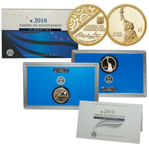 2018 2019 2020 2021 2022 American Innovation $1 Coin Proof Sets W/ Boxes And CoA - Picture 15 of 16