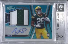 2020 Certified FOTL Teal Etch /15 AJ Dillon #224 BGS 9 MINT Auto ow1
