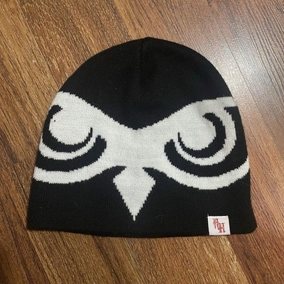 After Hourz black and white beanie  Owl