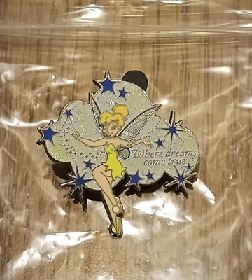 Disney Pin Tinkerbell Where Dreams Come True Exclusive Pixie Dust