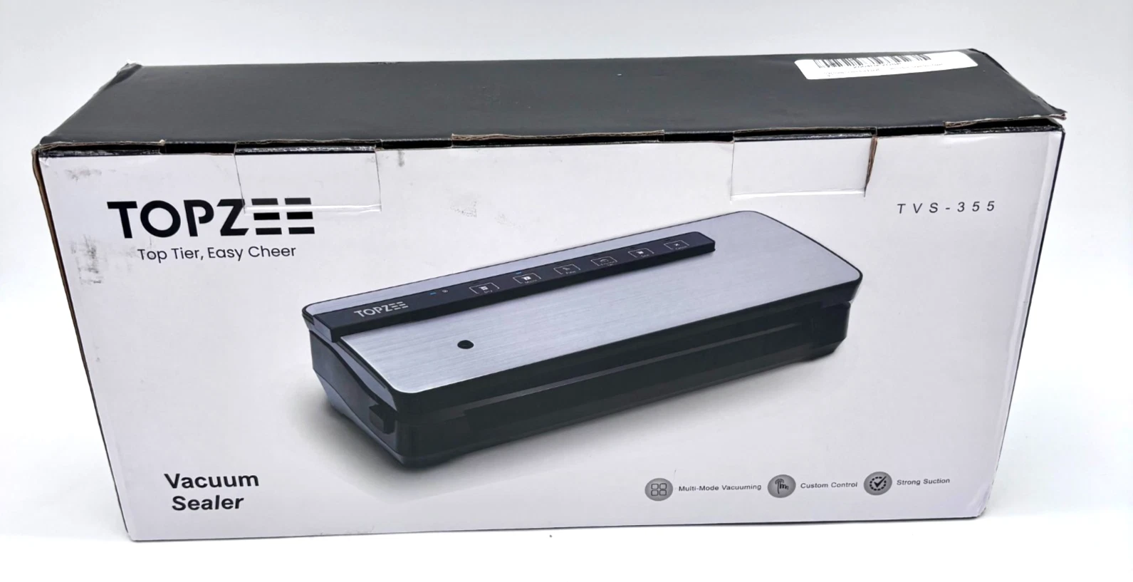 Topzee 120 Volts 120 Watts Food Vacuum Sealer Model TVS-355: Silver