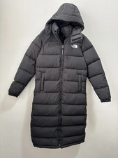 The North Face long puffer padded coat Black Small