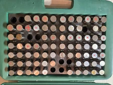 82pc M5 .751-.832" Plug Pin Gage Set Minus, Steel, Missing a Few Pins