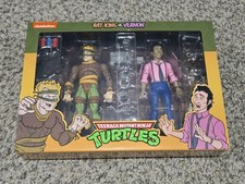 NECA Teenage Mutant Ninja Turtles Cartoon TMNT Rat King vs Vernon NEW SEALED