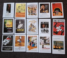 15 1970s A4 movie posters The Godfather Warhol Kabaret Clockwork Orange 
