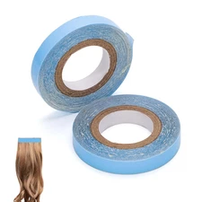 2 Rolls Hair Extension Tape, 9.84 Feet Hair Wig Tape Double Sided Adhesive Tape