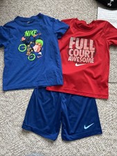 Boys 3 Pc Nike Set Of Shorts And Shirts Size 7