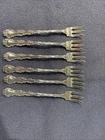 Gorham Strasbourg Set of 6 Sterling Silver Oyster Forks 5 5/8"