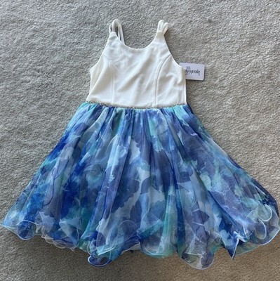 Speechless Girls Dress Size 7 Blue & White NWT