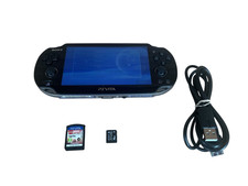 Sony PS Vita PCH 1003 (OLED) - Handheld Games Console + USB Lead, Game, 16gb SD