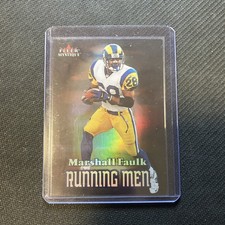 2000 Fleer Mystique #18 RM Marshall Faulk Running Men