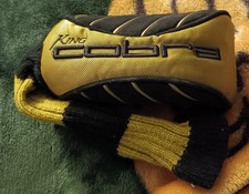 Cobra King SS 3 Fairway Wood Golf Head Cover Black Gold Good Condition