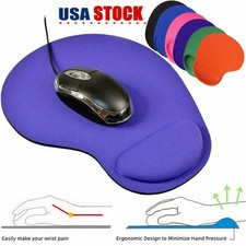 PC Mouse Pad Wrist Rest Ergonomic Comfort Mat Non-Slip Laptop Computer Desktop