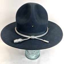 Stratton Campaign Uniform F40 Felt Hat 7 1/4 Blue Trooper Police Highway Patrol
