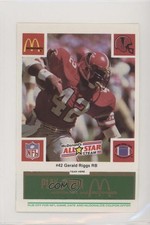 1986 McDonald's Play & Win All-Star Team Green Tab Gerald Riggs k3i