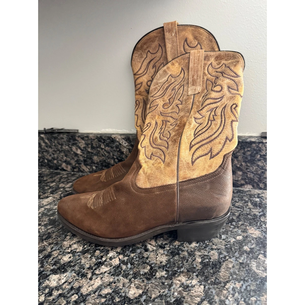 MASTERSON BOOT CO Brown Round Toe Leather Work Boots Size 10.5 D Ret $220 Masterson Boots In Men main image 3