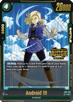 Dragon Ball Android 18 (FB01-081) JPFW Rare Englisch NM Foil