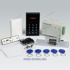 Remote Controlled RFID Door Access Control Kit Electric Strike Lock Doorbell