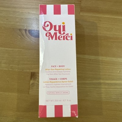 Oui Merci After-Sun Repairing Lotion Face & Body Hydrating Vanilla 200ml