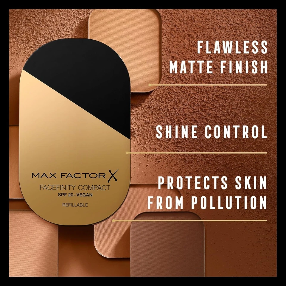 Max Factor Facefinity Compact Foundation 003 Natural Rose Vegan SPF20 - Image 2 of 4