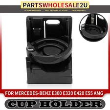 Front Center Console Cup Holder Insert for Mercedes-Benz E300 E420 E55 AMG E320