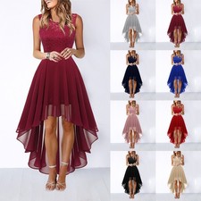 Womens Lace Sleeveless Dress Cocktail Party Evening Bridesmaids Weddings Dresses