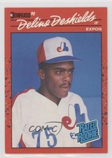 1990 Donruss Rated Rookie Delino DeShields #42 00jz