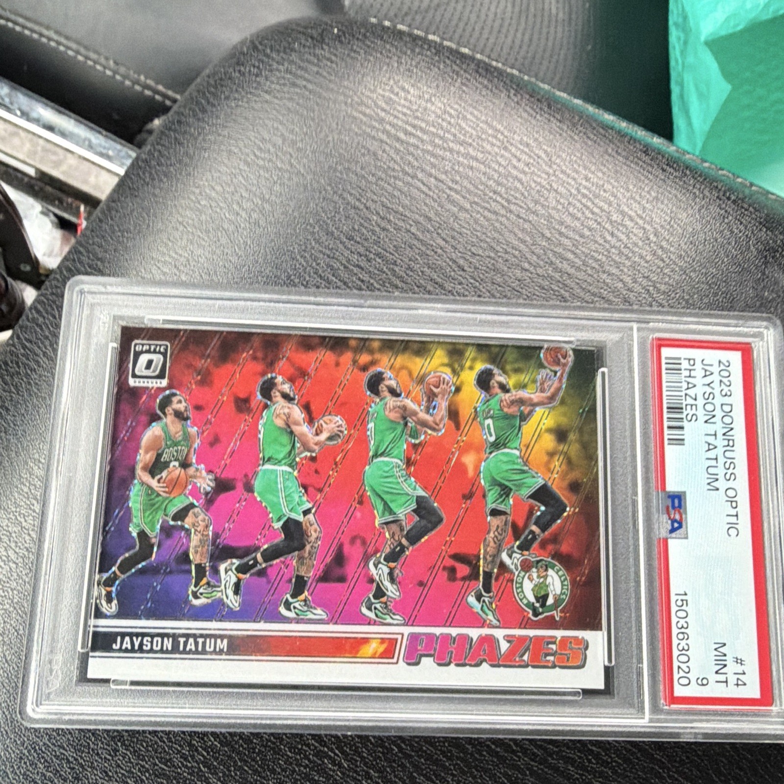Panini 2023-24 Donruss Optic Jayson Tatum Celtics Phazes #14 PSA 9