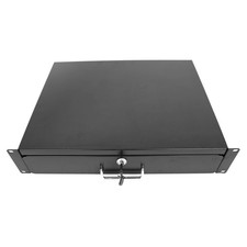 Server Cabinet Drawer Case Rack Drawer 19 Inch Rack Cabinet Mount Lockable De...