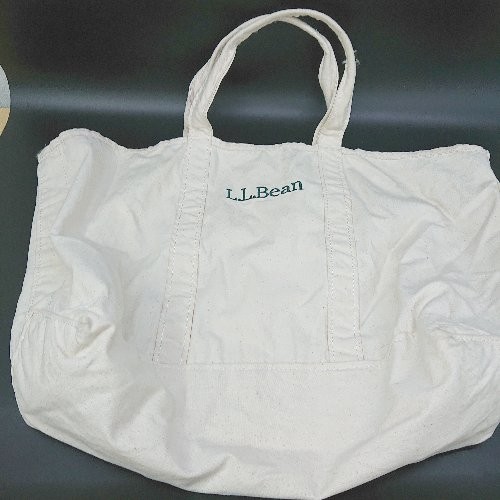 L.L.Bean Ivory Womens Tote Bag Preowned