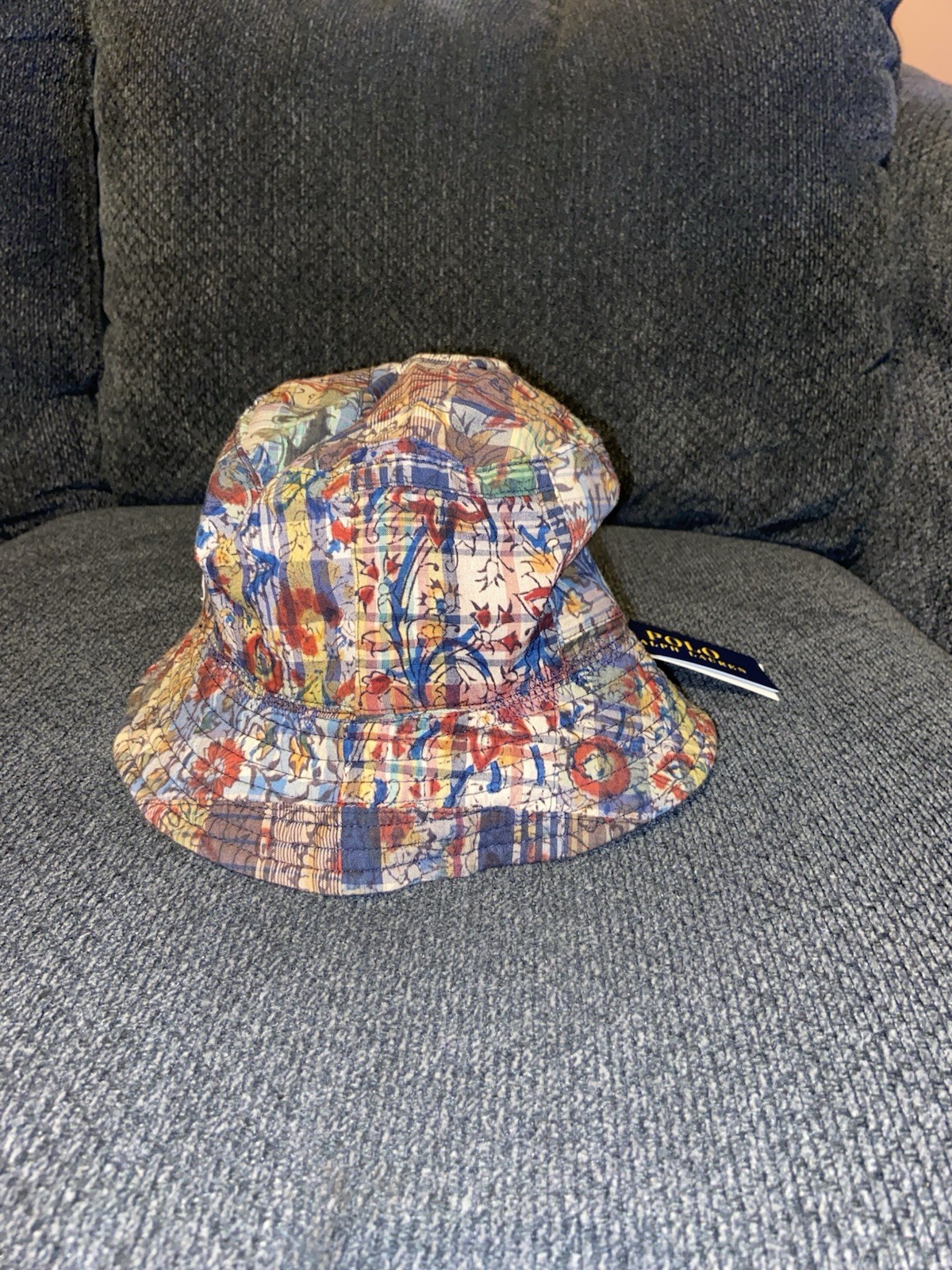 Polo Ralph Lauren Bucket Hat  Madras-Twill Hat Small/Medium Men image 2