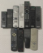 Lot Of 10 Sony Yamaha Toshiba Samsung Zenith Remote Controls Tv Cd Dvd