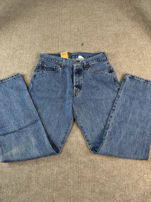 Levi's Mens 501 Original Shrink Fit Button Fly Raw Denim Jeans 30x30
